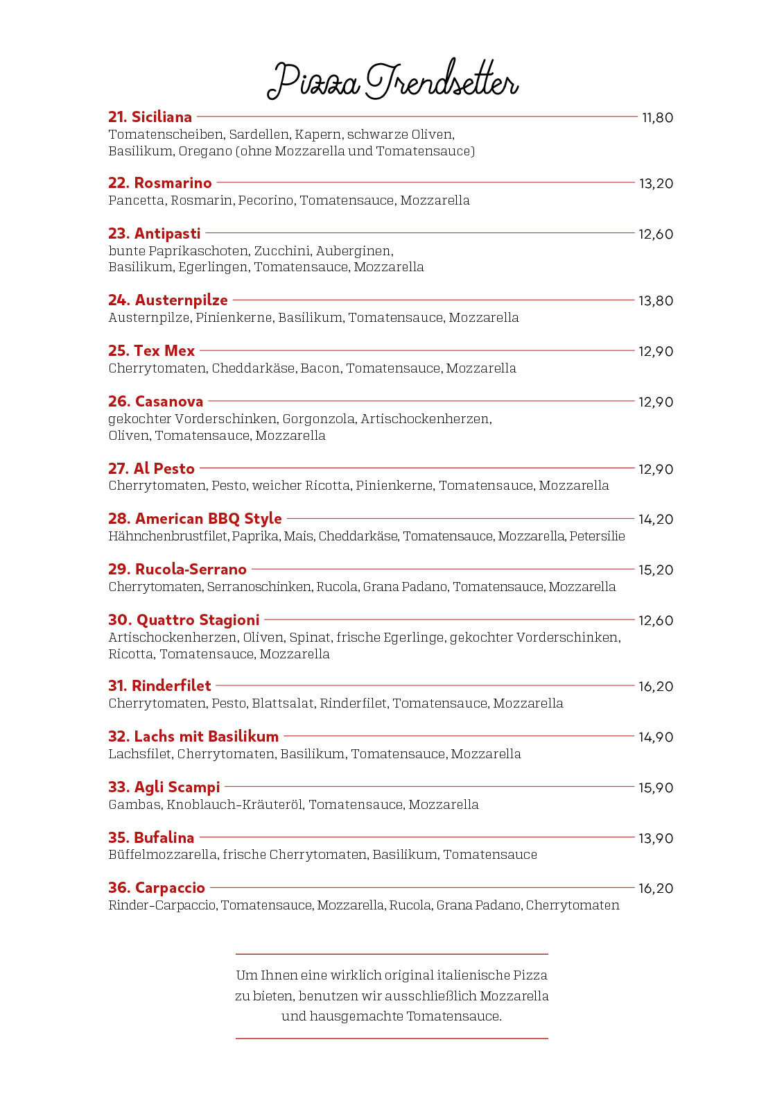 Pizza Trendsetter - Salino Pizza Trendsetter - Salino