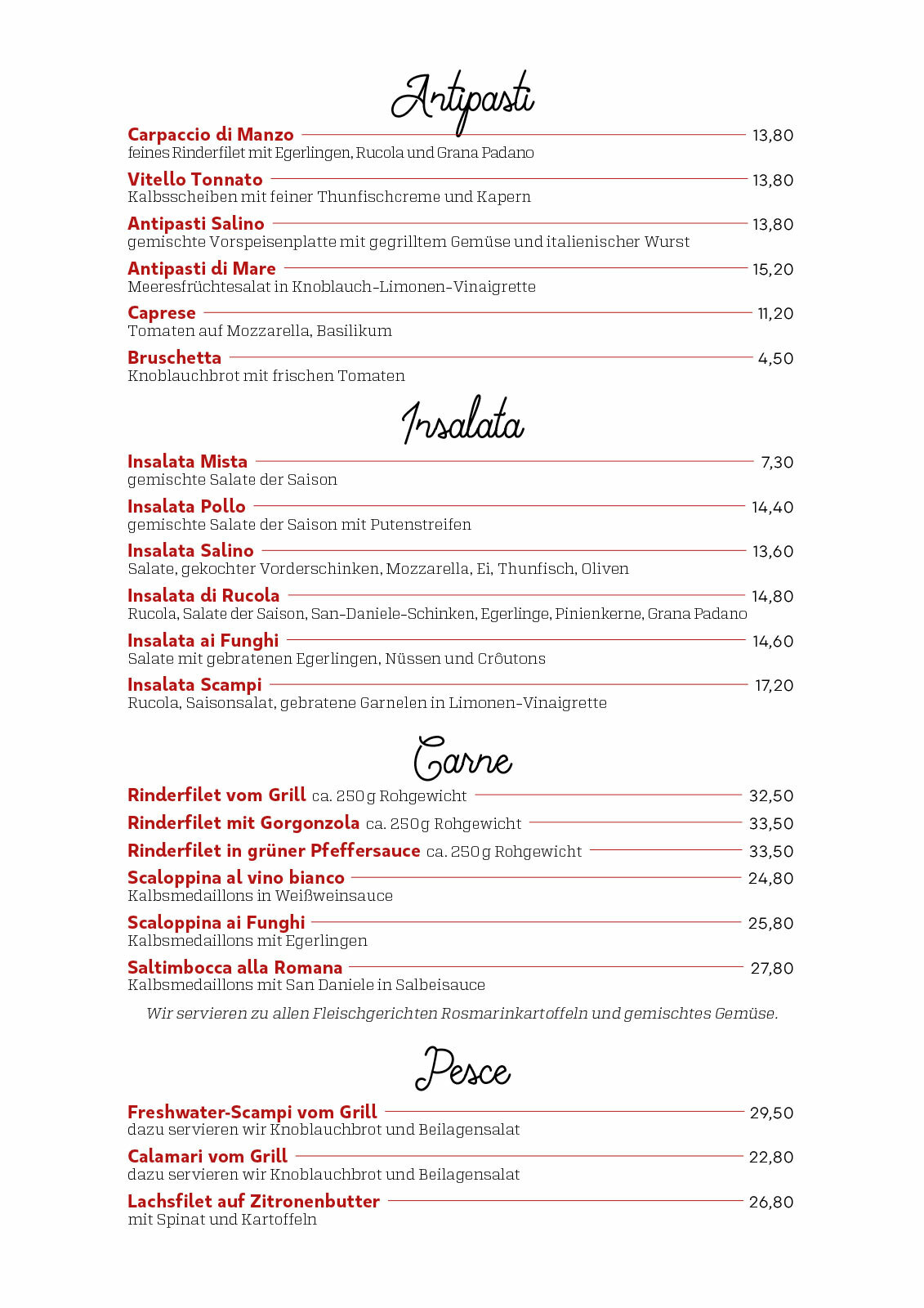 Antipasti, Insalata, Carne, Pesce - Salino Antipasti, Insalata, Carne, Pesce - Salino