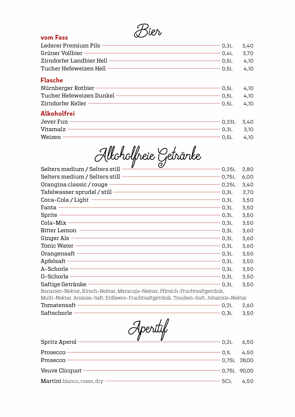 Bier, Alkoholfreie Getränke, Aperitif - Salino Bier, Alkoholfreie Getränke, Aperitif - Salino